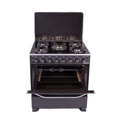 BRUHM BLACK GAS COOKER BGC-8650IG